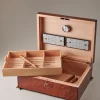 Amboyna burl Large cigar humidor box