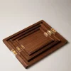 Bamboo root Art Déco tray