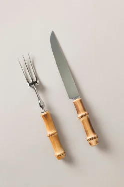 Bamboo root Carving set