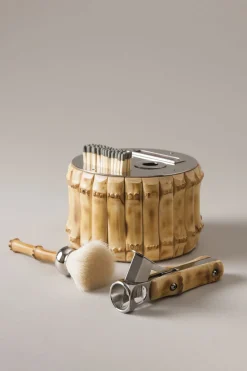 Bamboo root Cylindrical cigar set with V cutter