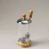 Bamboo root Honey pot with dipper