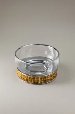 Bamboo root Ice bucket for decanter