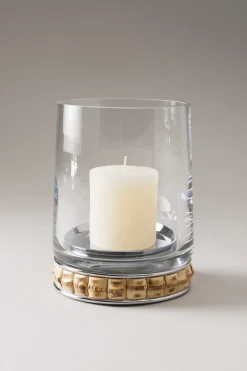Bamboo root Large candle holder