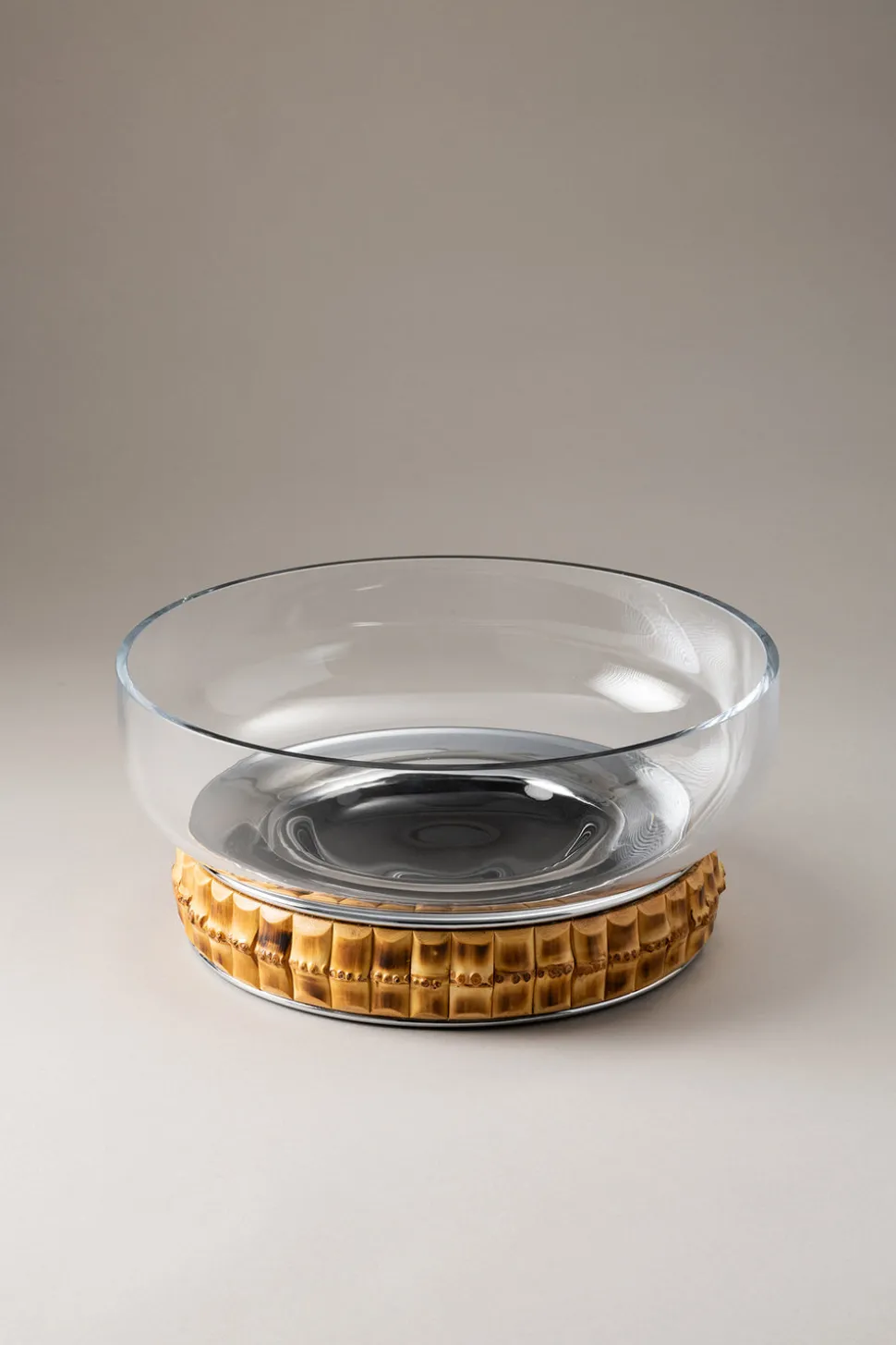 Bamboo root Large salad bowl