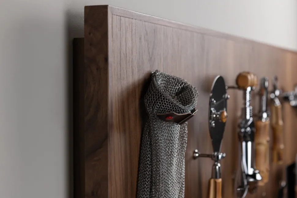 Bamboo root Large wall-mounted knives set
