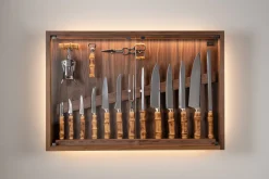 Bamboo root Medium cabinet wall-mounted knives set