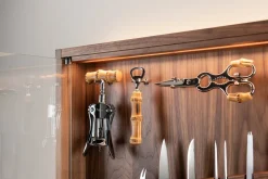 Bamboo root Medium cabinet wall-mounted knives set