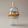 Bamboo root Mini oil and vinegar bottle