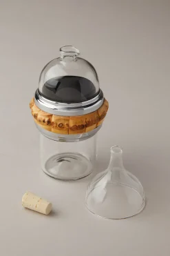 Bamboo root Mini oil and vinegar bottle