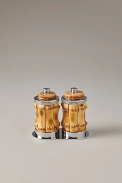 Bamboo root Mini salt and pepper mill