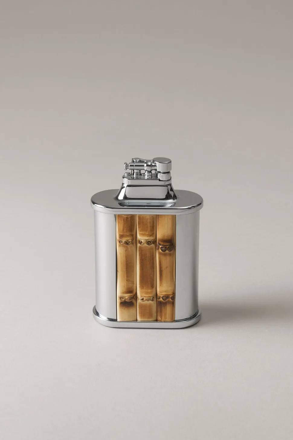 Bamboo root Oval shaped flint desk lighter