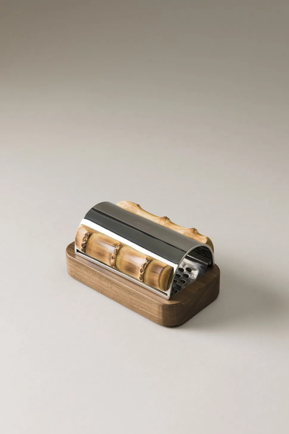Bamboo root Parmesan grater set