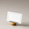 Bamboo root Place card holder