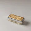 Bamboo root Rectangular nail brush