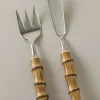Bamboo root Serving fish set