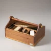 Bamboo root Shoe care box