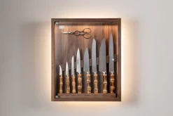 Bamboo root Small cabinet wall-mounted knives set
