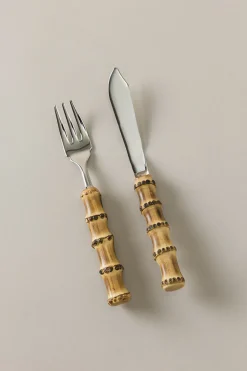 Bamboo root Table fish set