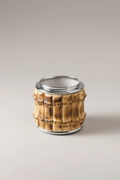 Bamboo root Toilet toothbrush pot