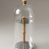 Bamboo root Toilet tooth-brush holder with glass covering