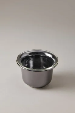 Black nikel Shaving mug