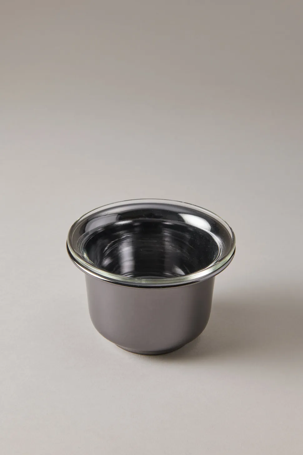 Black nikel Shaving mug