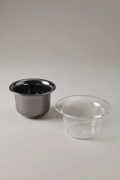 Black nikel Shaving mug