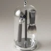 Carbon fiber Shaving set with glass dome