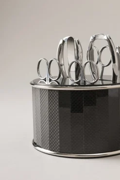Carbon fiber Toilet manicure set carbon fiber top