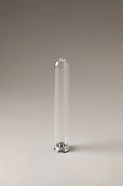 Chrome plated brass Cylindrical toothbrush holder