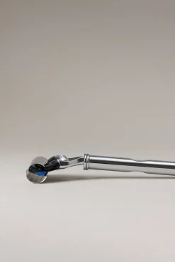 Chrome plated brass Large Fusion rotating razor