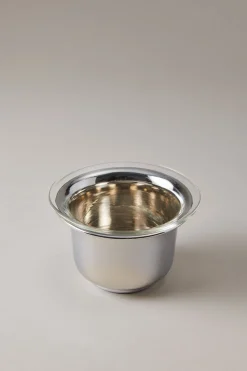 Chrome plated brass Shaving mug