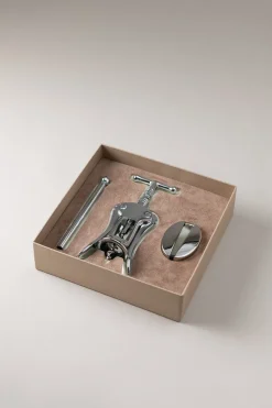 Chrome plated brass Small wine set