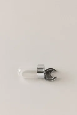 Chrome plated brass Travel toothbrush holder