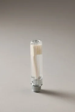 Chrome plated brass Traveling toothbrush