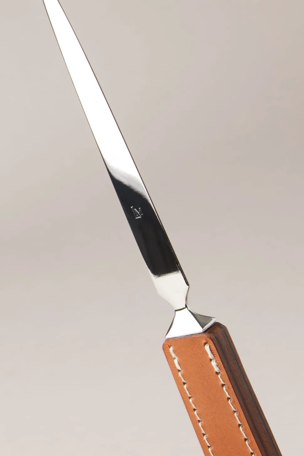 Cowhide letter opener with holster