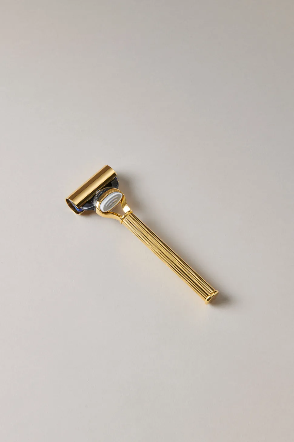 Gold plated brass Golden razor