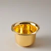 Gold plated brass Shaving mug