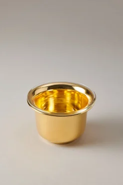 Gold plated brass Shaving mug