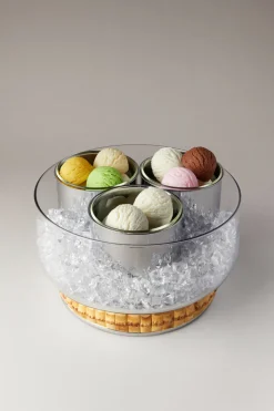 Ice cream server in bamboo