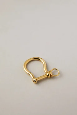 18kts. gold Anchor shackle key ring