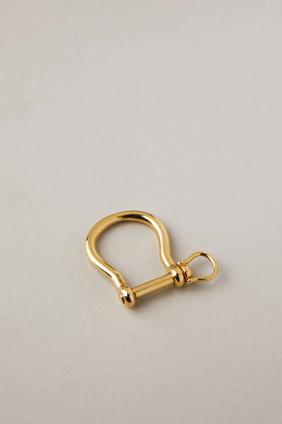 18kts. gold Anchor shackle key ring