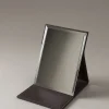 Lambskin Flat travelling mirror