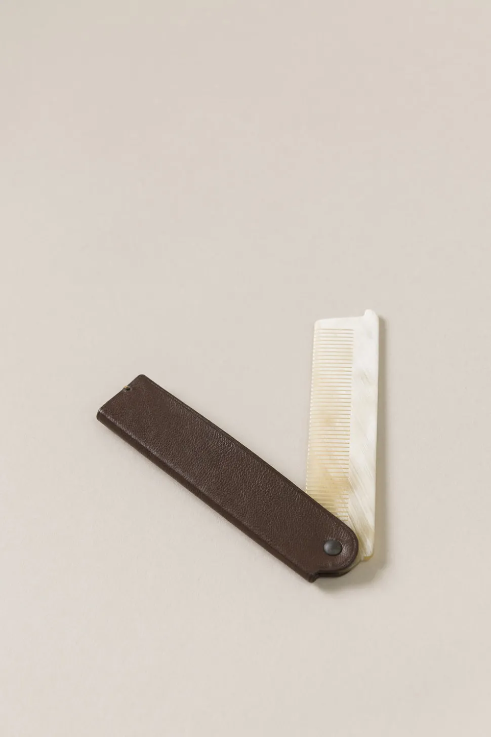 Lambskin Folding pocket comb
