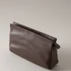 Lambskin One zip wash bag