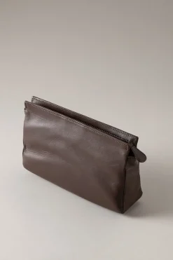 Lambskin One zip wash bag