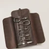 Lambskin Roll on manicure set