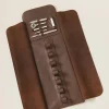 Lambskin Roll on watch case and tools
