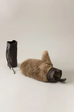 Lambskin Shoe shine mitt