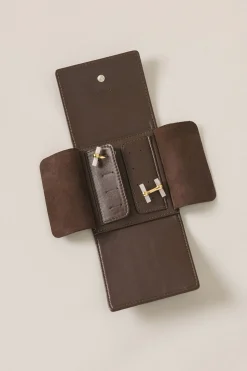 Lambskin Travelling cuff-links case
